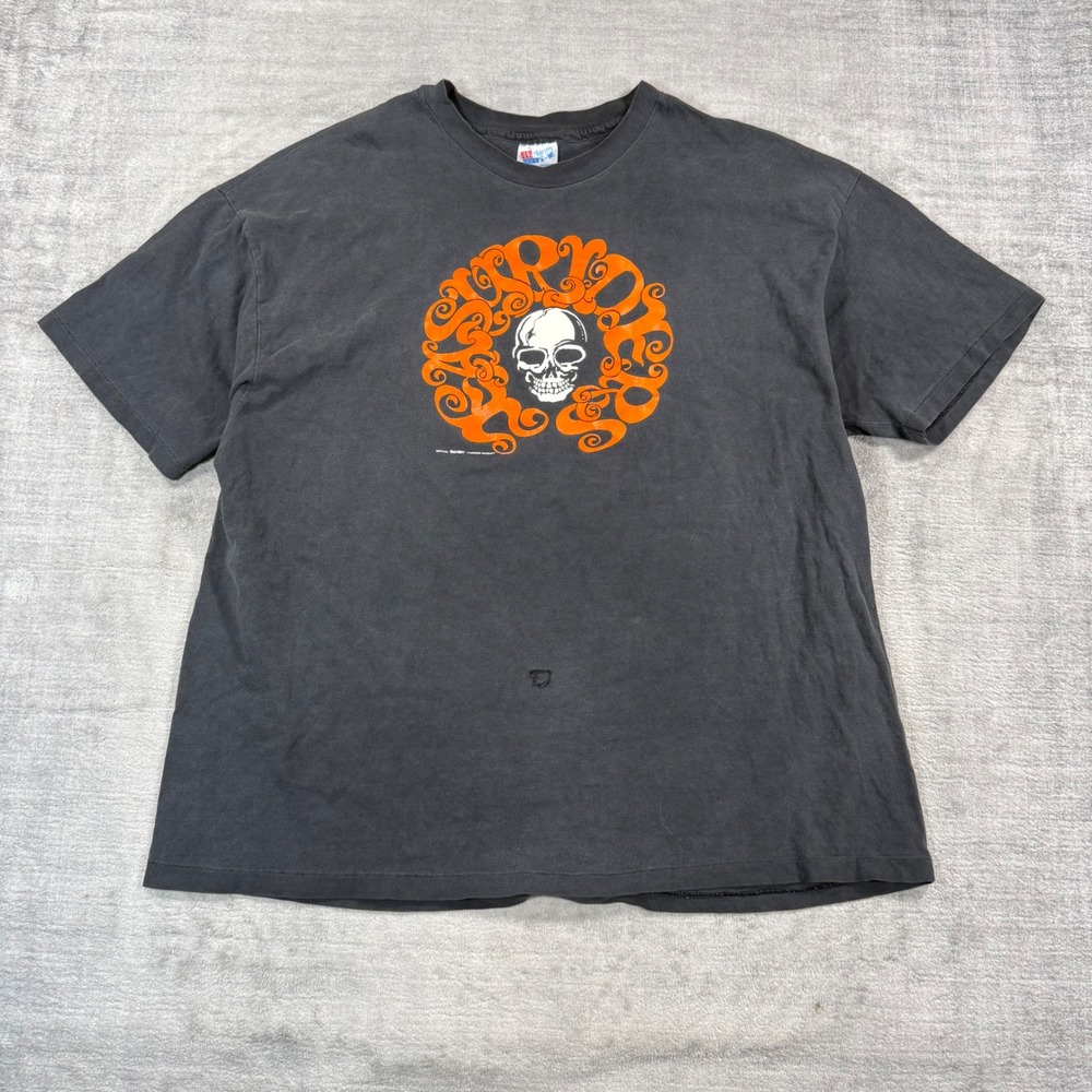 Vintage Easyriders Shirt Mens XXL Black Skull Graphic Biker Moto 90s USA Made